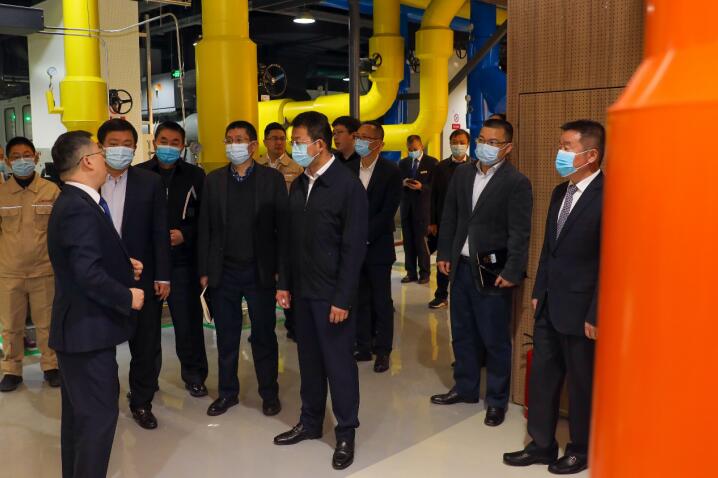 壹定发集团辅导到锦江宾馆智慧高效力源中心视察领导工作