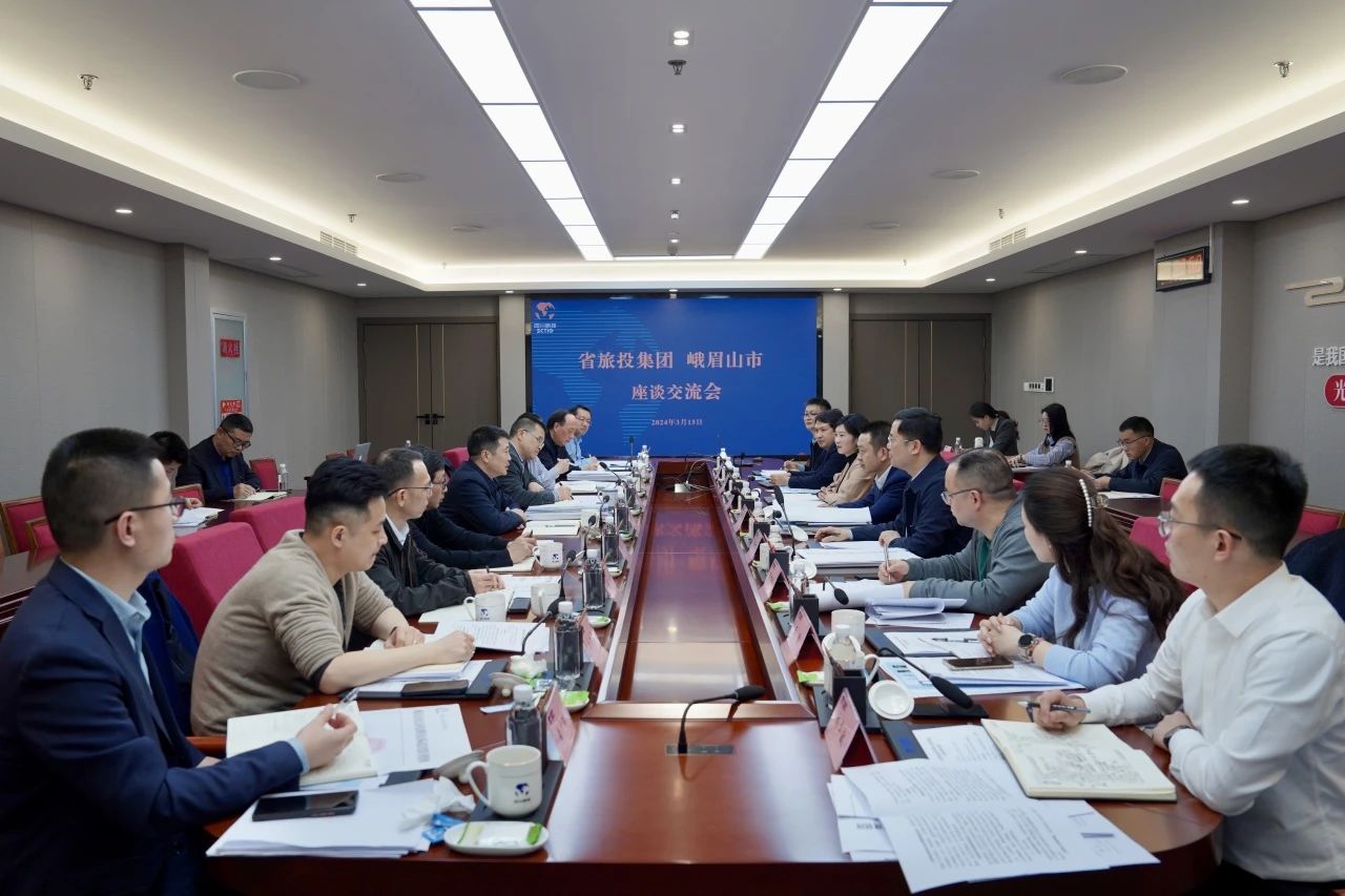 省壹定发集团与峨眉山市委市当局进行座谈互换会